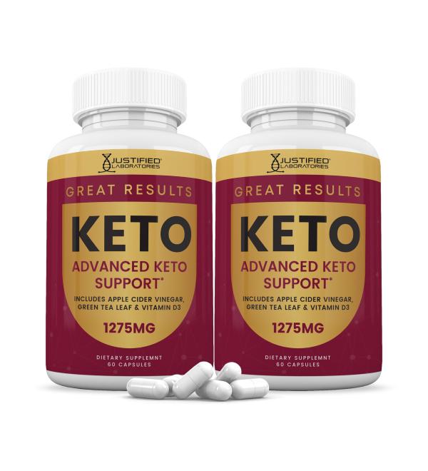 Justified Labs Keto ACV Pills 2-Bottles - Buy Online on GoSupps.com
