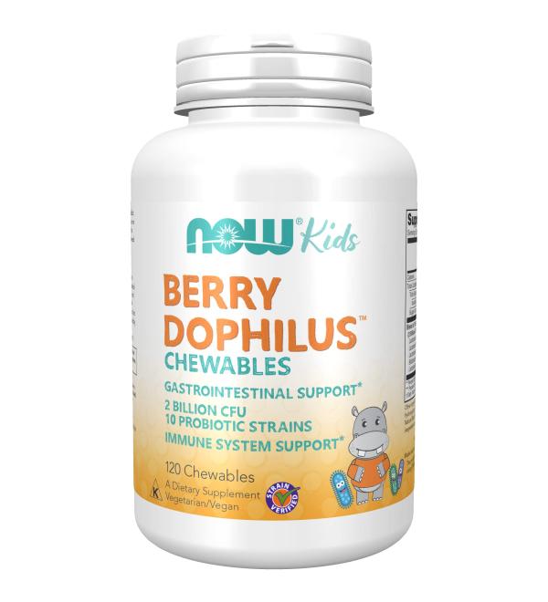 Now Foods Berry Dophilus Kids 120 Chewables - Buy Online on GoSupps.com