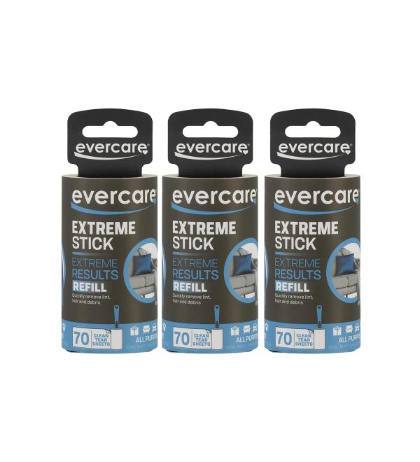 Evercare EXTREME Stick Lint Roller Refill 210 Sheets