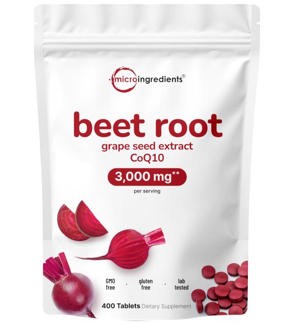 Micro Ingredients Beet Root 3000mg 400 - Buy Online on GoSupps.com