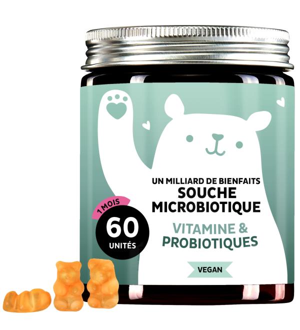 Bears with Benefits Probiotiques 60 Gummies Vegan - Buy Online on GoSupps.com