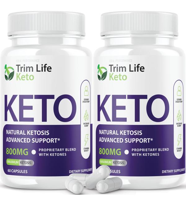 Trim Life Keto Pills 800mg 2 Pack - Buy Online on GoSupps.com