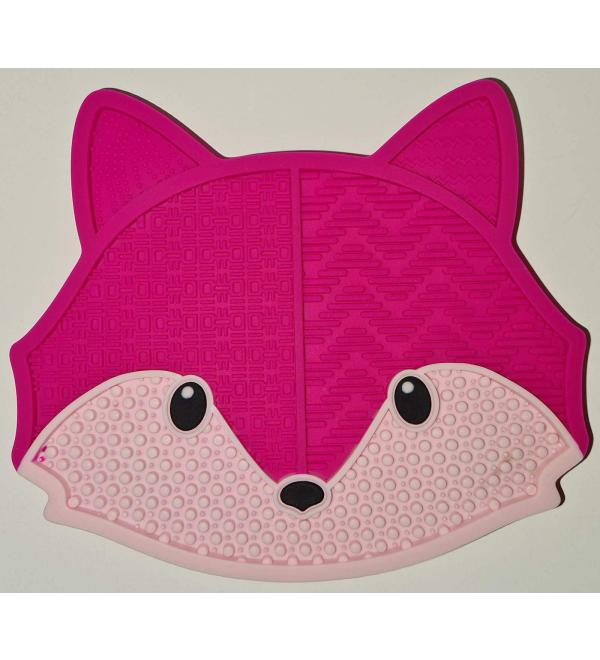 Silicone Brush Cleaner Fox Style Pink - Buy Online on GoSupps.com