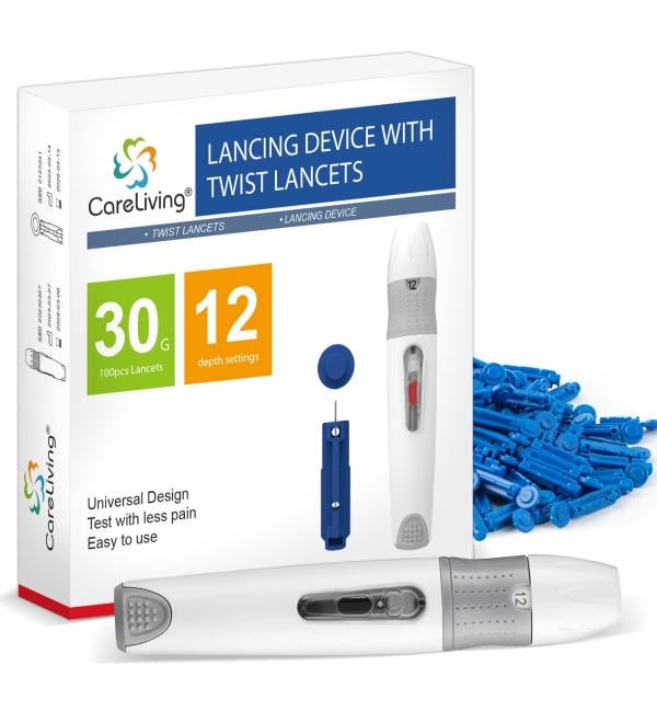 CareLiving Lancing Device 100 Lancets 30G - Buy Online on GoSupps.com