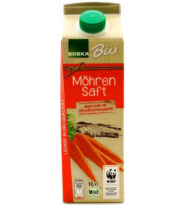 Edeka Organic Carrot Juice 8 Pack - Buy Online on GoSupps.com