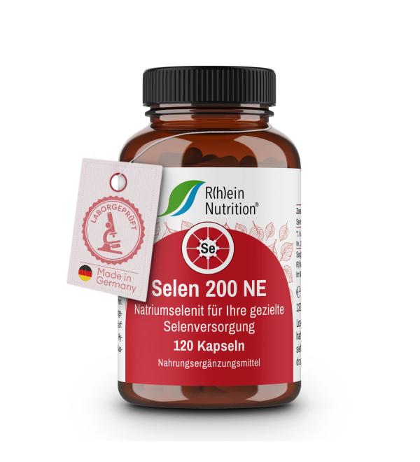 R(h)ein Nutrition Selenium 200g 120 Capsules - Buy Online on GoSupps.com
