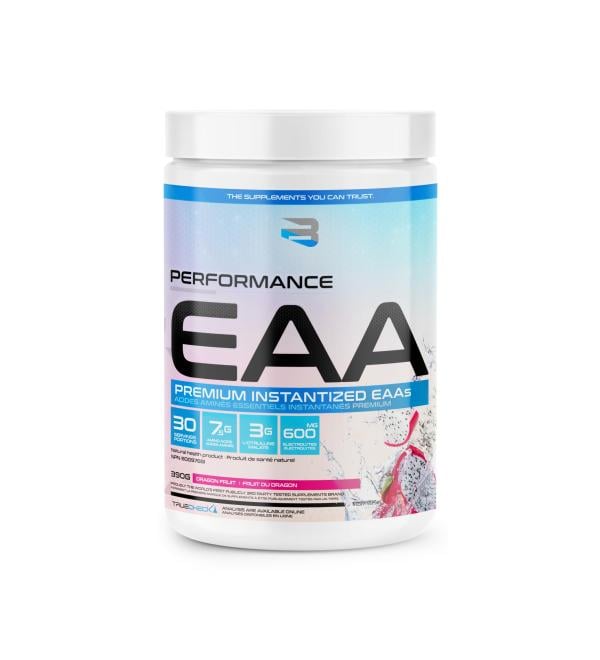 Believe Supplements Performance EAA - Essential Amino Acids Formula | Boost Muscle Recovery Performance & Hydration | Sugar-Free & Delicious Flavors Available! (30 servings Dragonfruit) Dragonfruit 30 servings