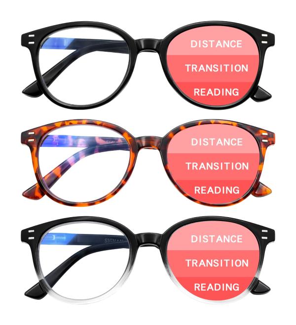 SIGVAN Progressive Multifocus Blue Light Blocking Reading Glasses - 3 Mix 1.75 Strength for Women and Men - Buy Online on GoSupps.com
