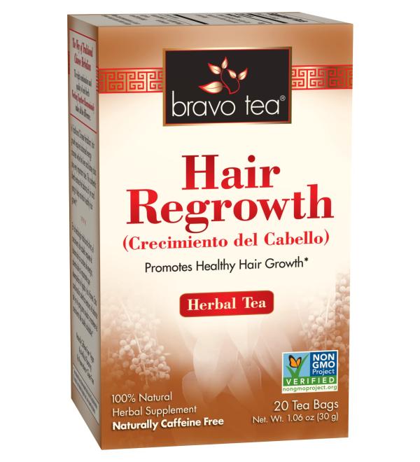 Bravo Tea Hair Regrowth Herbal Tea - Caffeine-Free | 20 Tea Bags for Healthy Hair - Buy Online on GoSupps.com