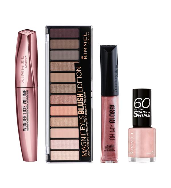 Rimmel Set: For the Pink Obessed Soft-glam Make Up Bundle (pack of 4) - Buy Online on GoSupps.com