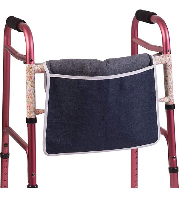 Durable DMI Universal Walker Bag | Single Pocket Carry-All Pouch | Easy to Attach & Fold | 12.5-15 Inches | Machine Washable - Buy Online on GoSupps.com
