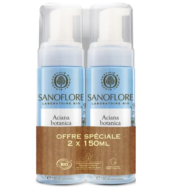 Sanoflore Aciana Botanica Cleansing Water Foam Pack of 2 x 150 ml