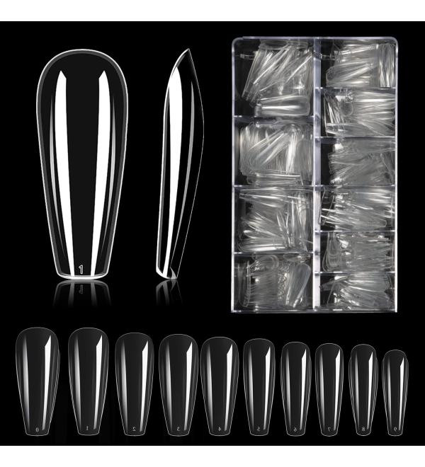 Carehabi Nail Tips 500pc Transparent - Buy Online on GoSupps.com