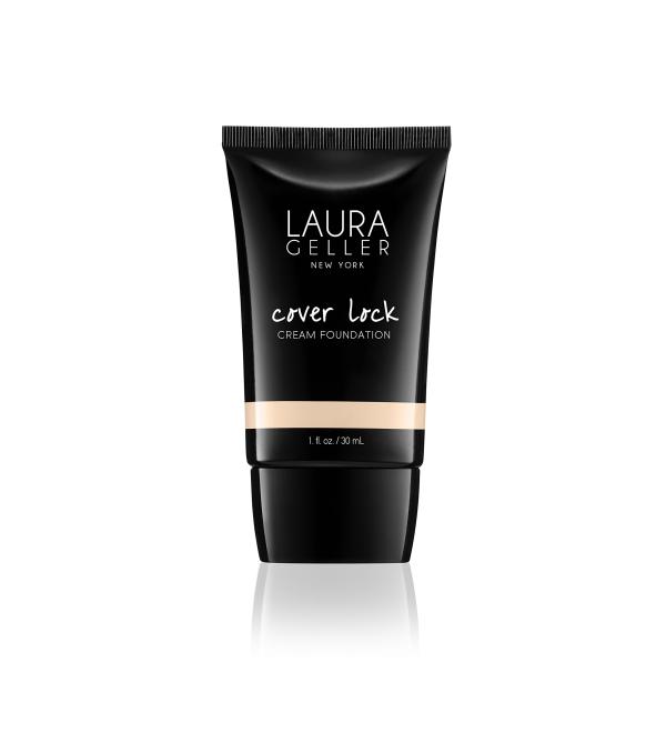 Laura Geller Cover Lock Cream Foundation - Porcelain 1 fl oz (30 ml) | Long-Lasting, Flawless Finish - Buy Online on GoSupps.com