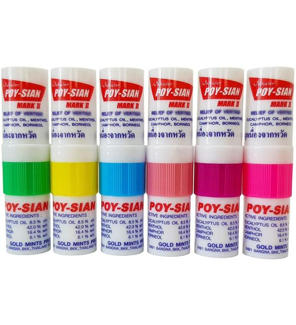 POY-SIAN Mark II Menthol Nasal Inhaler 6pk - Buy Online on GoSupps.com