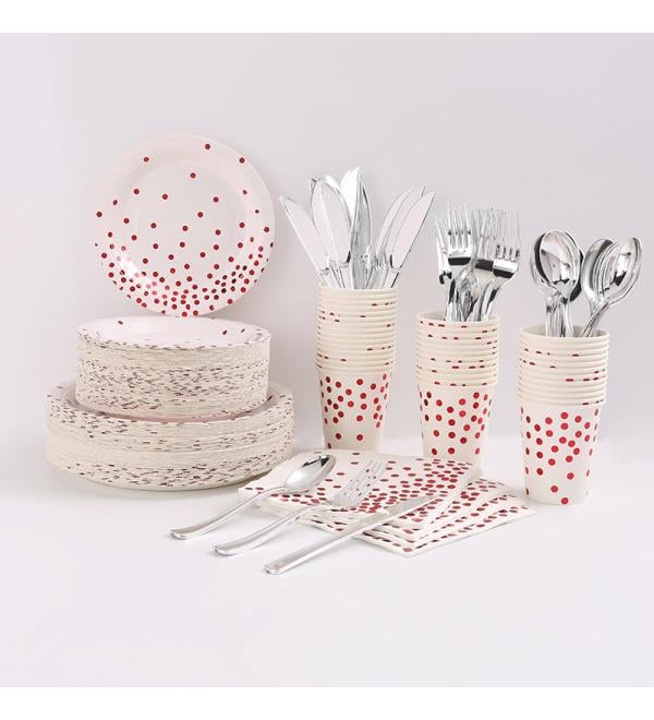 Paper Plates Eco-Friendly Semi-Round Rose - Buy Online on GoSupps.com