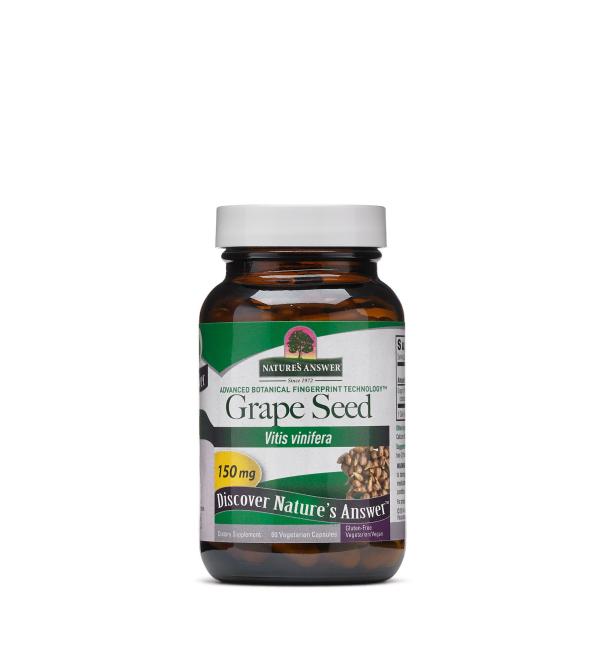 Nature's Answer Grape Seed Vegetarian Capsules 60-Count