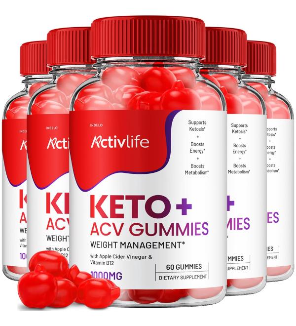 ActivLife Keto ACV Gummies 1000mg 5 Pack - Buy Online on GoSupps.com