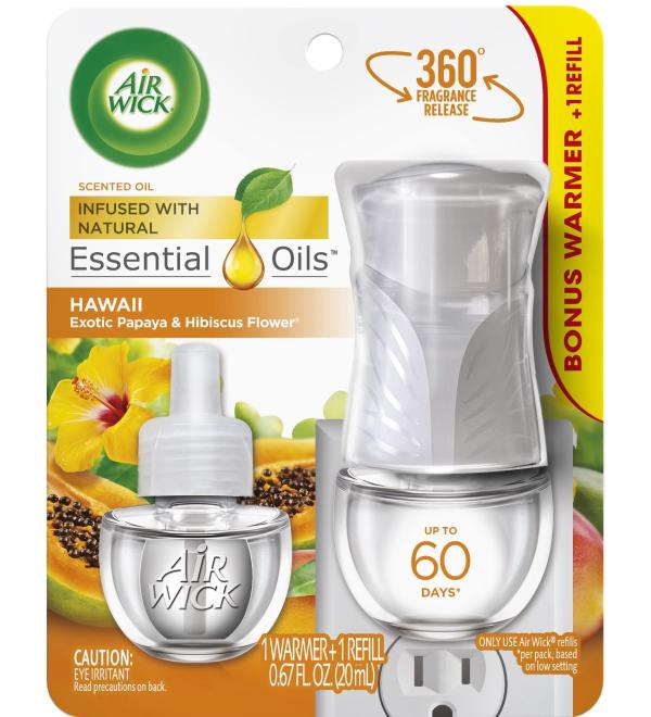 Air Wick Plug in Oil Warmer + Refill, Hawaii - Buy Online on GoSupps.com