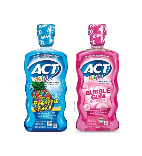 ACT Kids Mouthwash Kit Pineapple & Bubble Gum - Buy Online on GoSupps.com
