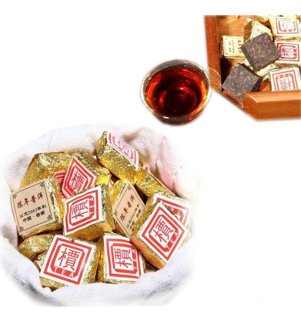 Puer Tea Mini Brick Ripe 500g - Buy Online on GoSupps.com