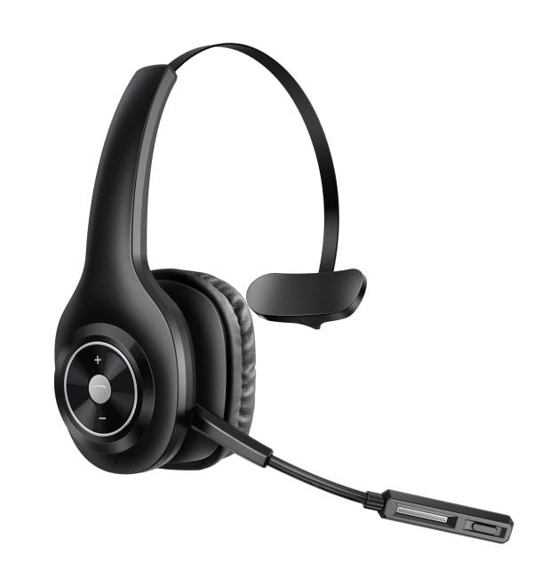 PrancyBt Trucker Bluetooth Headset - Wireless Headset with Microphone, Noise Cancelling, Mute Button - 55H Talk Time - for PC, Cell Phones, Computer - Ideal for Truck Drivers - Buy Online on GoSupps.com