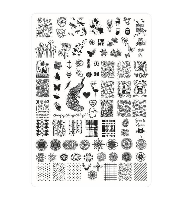 Danlai Nail Stamping Plate Multi-Pattern Template - Buy Online on GoSupps.com
