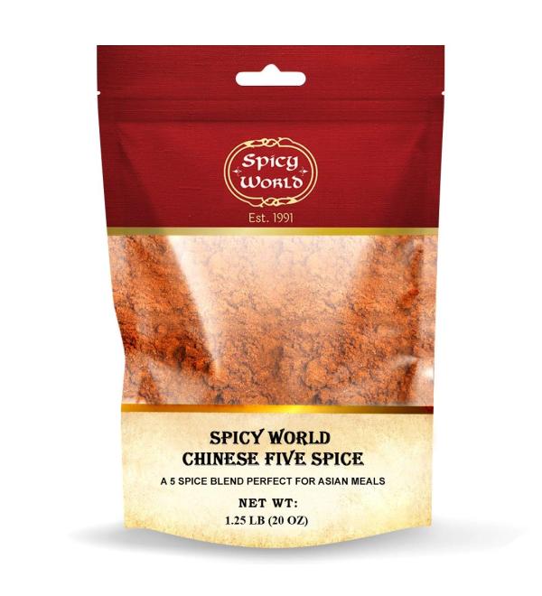 Spicy World Chinese Five Spice Powder 1.25 Pound (20oz) Bag - Great for Asian meals, 5 spice