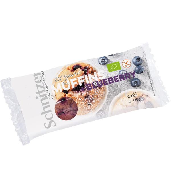 Schnitzer - ORGANIC MUFFIN +BLUEBERRY - 140 g - pack of 6
