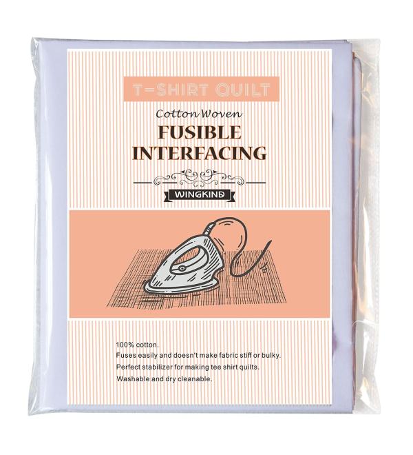 WINGKIND White Fusible Interfacing T-Shirt Quilt Project Kit - 44 x 79 - Buy Online on GoSupps.com