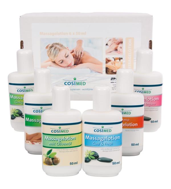 Trial Set Massage Lotion - 6 x 50ml | Premium Physiotherapy Massage Oil - International Shipping - Buy Online on GoSupps.com