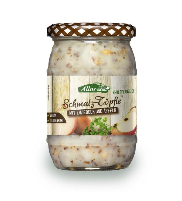 Allos Organic Lard Pot with Onions and Apples (1 x 250 gr) 250 g (1 pack)