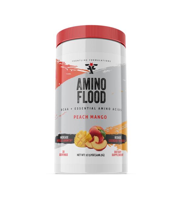Amino Flood BCAAs Peach Mango 30 Srv - Buy Online on GoSupps.com