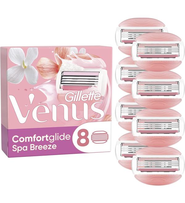 Gillette Venus Comfortglide Spa Breeze 8pk - Buy Online on GoSupps.com