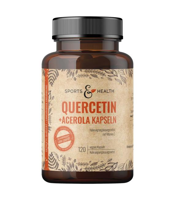 CDF Quercetin Capsules 500mg 120 Vegan - Buy Online on GoSupps.com