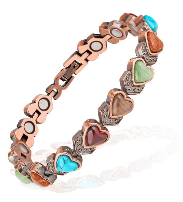 YOIHOJET Copper Bracelet Magnetic Turquoise - Buy Online on GoSupps.com