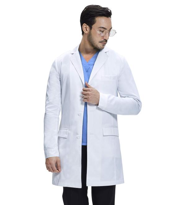 Dr. James Lab Coat Men Slim Fit Small White - Buy Online on GoSupps.com