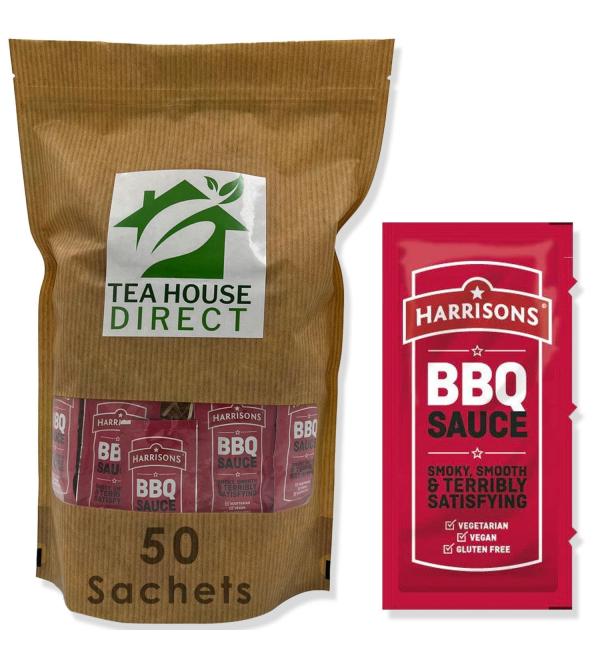 Harrisons BBQ Sauce Packets 50 Sachets - Buy Online on GoSupps.com