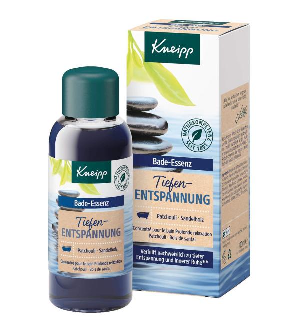 Kneipp Bath Essence Deep Relaxation - Patchouli & Sandalwood 100ml | Soothing Aromatherapy for Stress Relief - International Shipping Available - Buy Online on GoSupps.com
