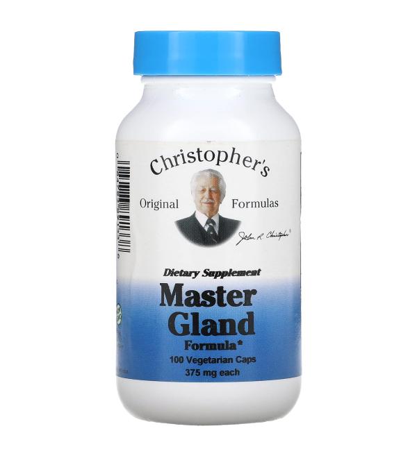 Christopher's Original Formulas Master Gland Formula 400 mg 100 Vegetarian Caps