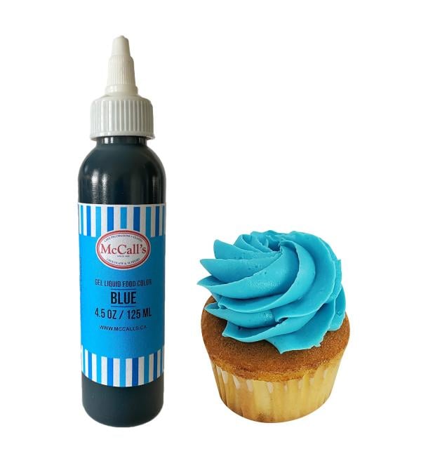 McCall's Liquid Gel Food Colour 4.5 oz Blue - Made in Canada
