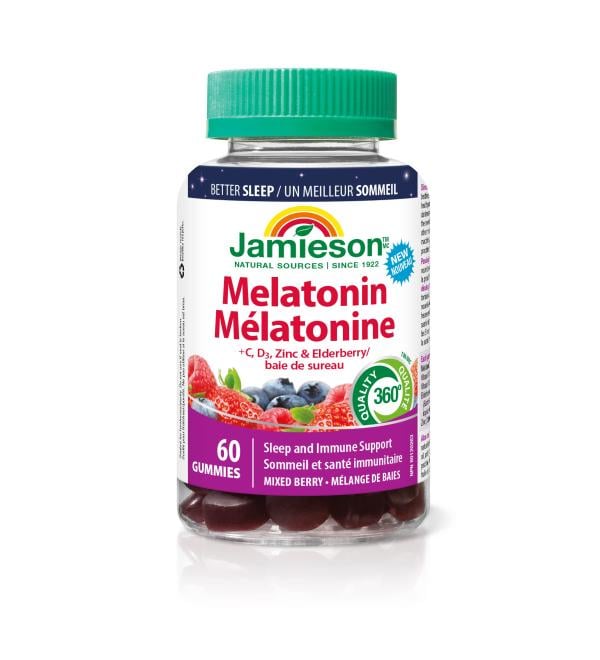 Jamieson Melatonin Immunity Gummies Mixed Berry - Buy Online on GoSupps.com