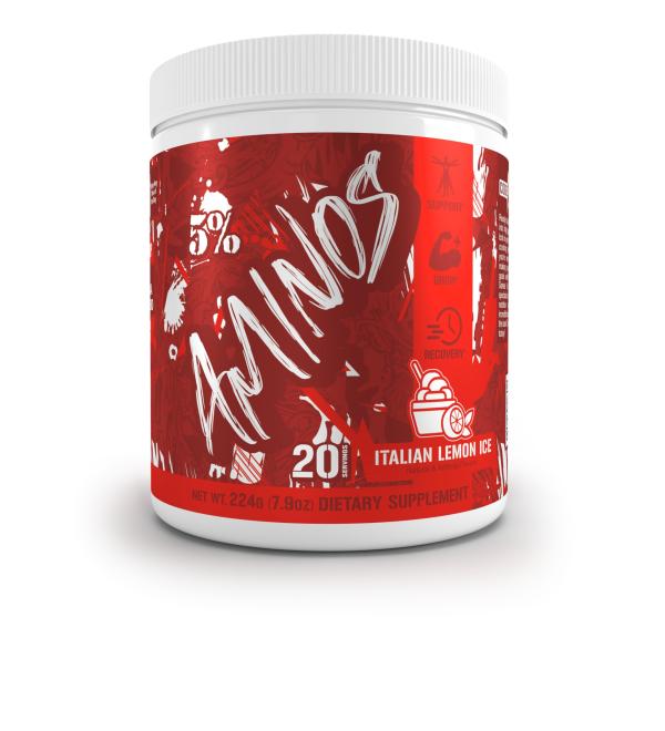 5% Nutrition Code Red Aminos BCAA Lemon Ice - Buy Online on GoSupps.com