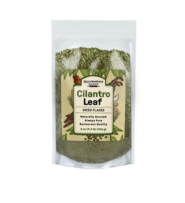 Cilantro Leaf by Unpretentious Baker - 8 oz Fragrant Non GMO - Perfect for Salsa - 8 Ounce - Buy Online on GoSupps.com