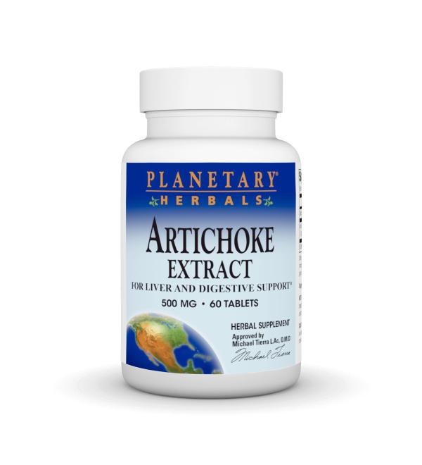 Planetary Herbals Artichoke Extract Tablets 500 mg 60 Count - Buy Online on GoSupps.com