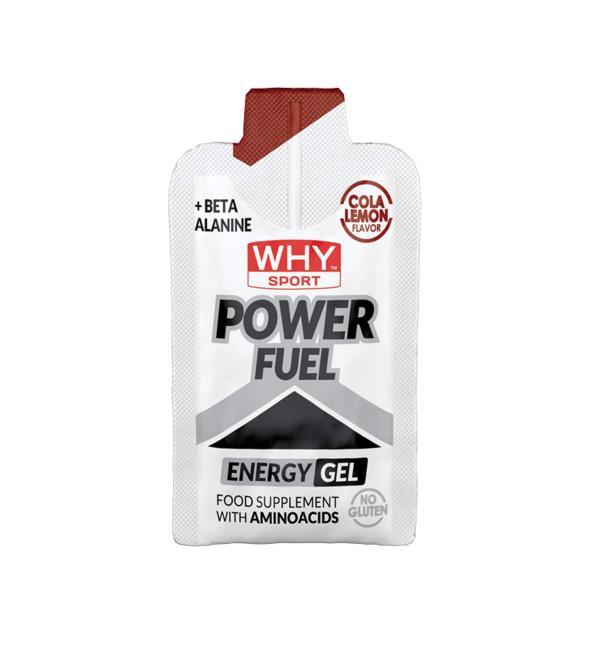 WHY SPORT Power Fuel PreWorkout cola and lemon flavor glutenfree size 55 g