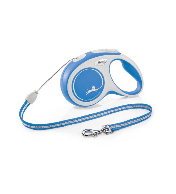 Buy Flexi Dog Leash - Extendable Soft Handle 3/5/8m Small S (1 Pack) - Ideal for Dogs 8-20 kg - Blue - International Shipping Available - Buy Online on GoSupps.com