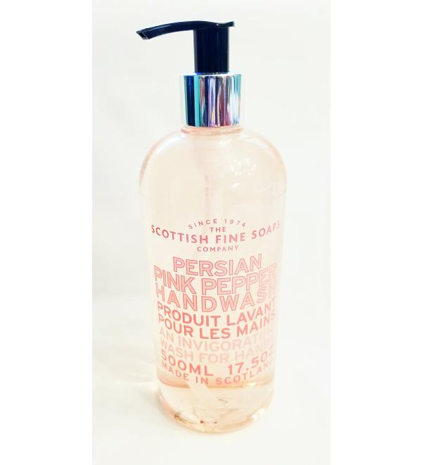 Scottish Fine Soaps Persian Pink Pepper Hand Wash 17.50 fl oz - Imported from Scotland