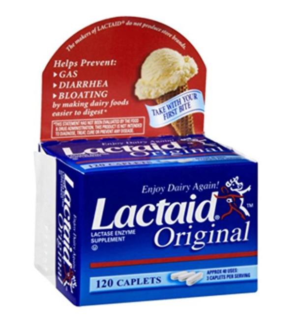 LACTAID Original Caplets 120 ea (Pack of 2)