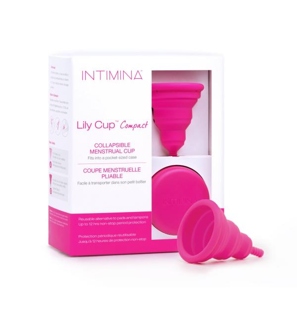 Intimina Lily Cup Compact - Small Menstrual Cup | Disposable & Reusable Period Cup (Size B) - Buy Online on GoSupps.com